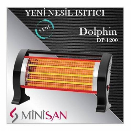 MINISAN DP-1200 Q 1200W Elektrikli Quartz Isıtıcı