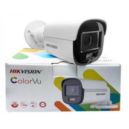 HIKVISION DS-2CE10DF0T-PF, 2Mpix, 3.6mm Lens, 20Mt Gece Görüşü, Full Time Color, Color Vu, IP67, Bullet Kamera