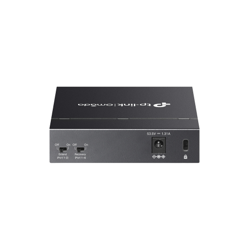 OMADA DS105GP, 5 Port Gigabit,  4 Port Gigabit PoE+, 65W, Yönetilemez, Masaüstü/Vesa Metal Kasa Sessiz Switch