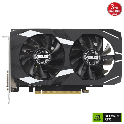 ASUS DUAL-RTX3050-O6G, 6GB, GDDR6, 96Bit, 1xHDMI, 1xDP, 1xDVI GAMING Ekran Kartı