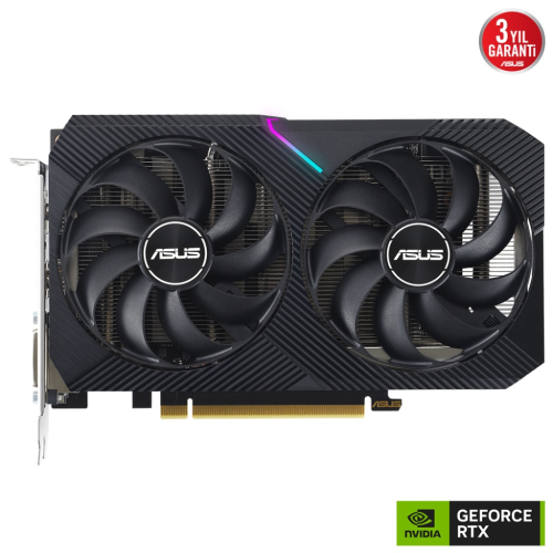 ASUS DUAL-RTX3050-O8G-V2, 8GB, GDDR6, 128Bit, 1xHDMI, 1xDP, 1xDVI, GAMING Ekran Kartı