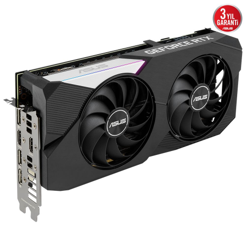 ASUS DUAL-RTX3060TI-O8G-V2-GAMING, 8Gb, GDDR6, 256Bit, 2xHDMI, 3xDP GAMING Ekran Kartı