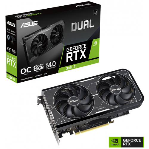 ASUS DUAL-RTX3060TI-O8GD6X-GAMING, 8Gb, GDDR6X, 256Bit, 1xHDMI, 3xDP GAMING Ekran Kartı