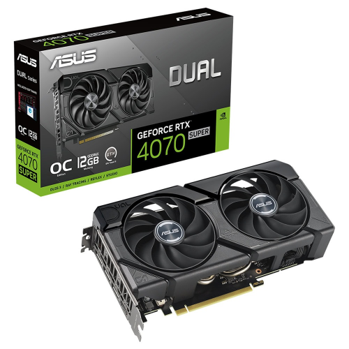 ASUS DUAL-RTX4070S-O12G-EVO, SUPER, 12Gb, 192Bit, GDDR6X, 1xHDMI, 3xDP GAMING Ekran Kartı