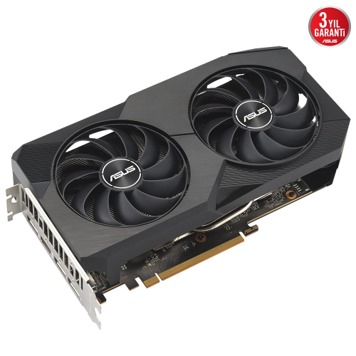 ASUS DUAL-RX6600-8G-V2, 8Gb, 128Bit, GDDR6, 1xHDMI, 3xDP, GAMING Ekran Kartı