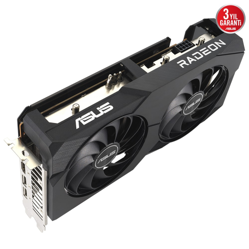 ASUS DUAL-RX6600-8G-V2, 8Gb, 128Bit, GDDR6, 1xHDMI, 3xDP, GAMING Ekran Kartı