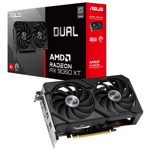 ASUS DUAL-RX9060XT-8G, 8Gb, 128Bit, GDDR6, 1xHDMI, 2xDP, GAMING Ekran Kartı