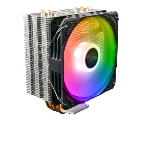 GAMDIAS BOREAS E1-410, ARGB, 120mm, CPU  Kule Tipi Hava Soğutma, Doğrudan Temas Teknolojisine Sahip 4 adet Gelişmiş Bakır Isı Borusu (AMD AM4-AM5 ve INTEL Tüm işlemciler ile uyumlu)