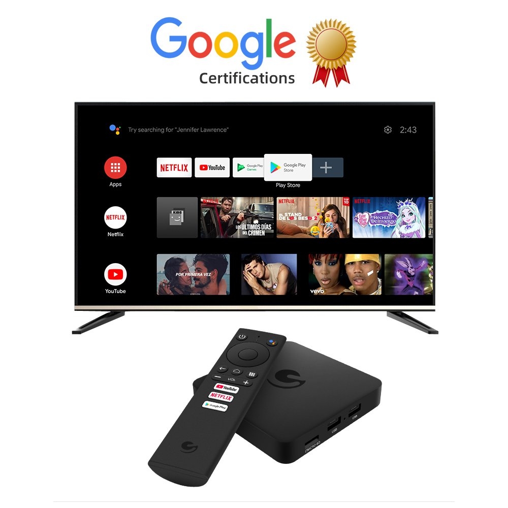 Ematic AGT419 Netflix - Google Sertifikalı Mini Android TV Box