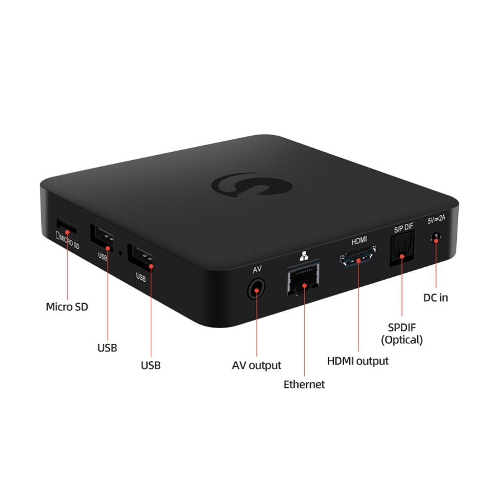 Ematic AGT419 Netflix - Google Sertifikalı Mini Android TV Box
