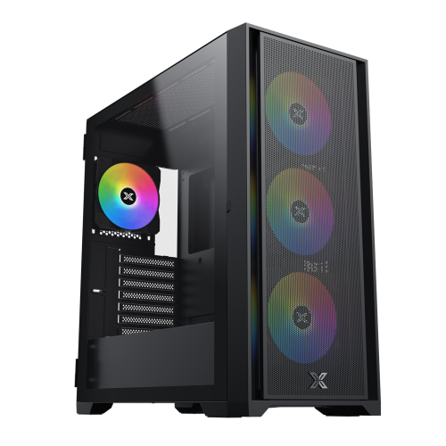 Xigmatek EN47046, Master X II Pro, 750W, Mesh Panel, Tempered Glass, ARGB, ATX GAMING KASA