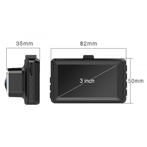 EVEREST EVERCAR M21 12Mpix Foto, 1080P FullHD Video, 3,0’’ IPS Ekran, G Sensör, Ses Kaydı Araç Kamerası