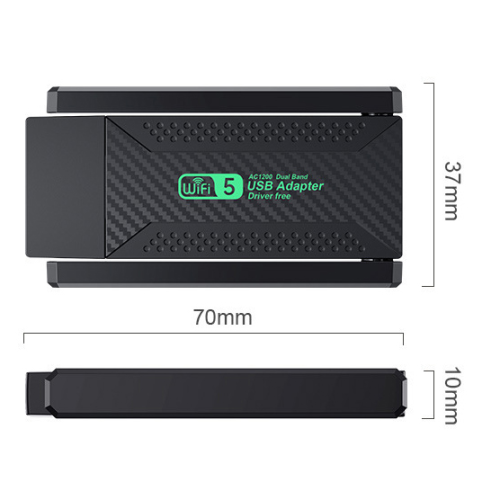 EVEREST EWA600, 600Mbp, 2.4Ghz ve 5Ghz Dual Band, WIFI 5, 2x2dbi Anten, USB3.0, WIRELESS ETHERNET