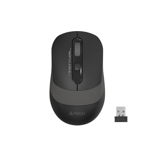 A4 TECH FG10, Grey, FSTYLER, 2,4Ghz Kablosuz, Optik Mouse, 10-15Metre, 4 Buton, Nano Alıcı