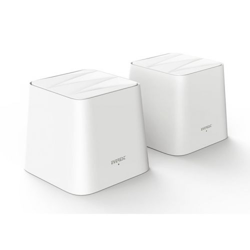 EVEREST FINIX MW3-2P, 2 Pack Mesh,AC1200, WiFi, 300-867Mbps,Dual Band, 200m2 kapsama Alanı, Router, Geniş Alan İnternet Ağı Sağlayıcısı (TENDA Üretimi)