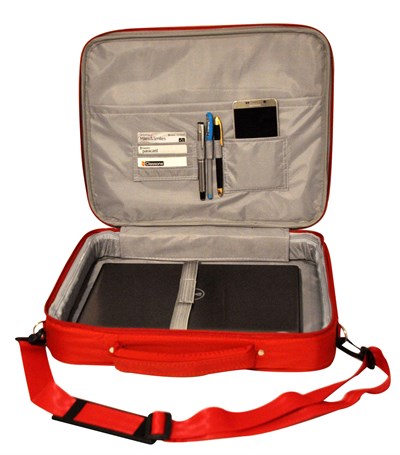 Classone G16002L Guard Serisi  Kasnaklı Notebook Çantası - Kırmızı