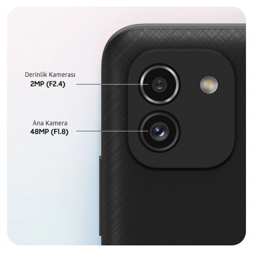 SAMSUNG SM-A035F GALAXY A03 Dual Siyah, 64Gb, 4Gb Ram, 8 Çekirdek, 6,5inc Ekran, 5Mpix Ön 48Mpix Arka Kamera, Türkiye Garantili