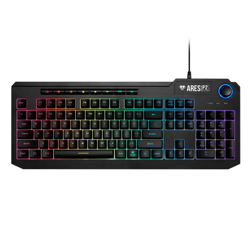GAMDIAS ARES-P2 Lite, USB Kablolu, İngilizce, Multimedya, RGB, Gaming, Klavye Mouse Set
