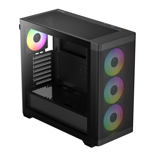 GAMDIAS ATHENA M3, 750W, 80+ Bronze, Tempered Glass, Type-C, Mesh Ön Panel, ARGB, ATX, GAMING KASA