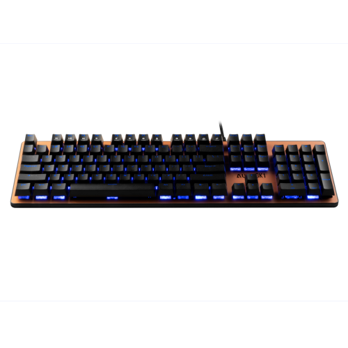 GAMDIAS AURA GK1, USB Kablolu, İngilizce,  Rainbow Backlight, Red Mekanik Switch, Bronz Edition, Gaming Klavye