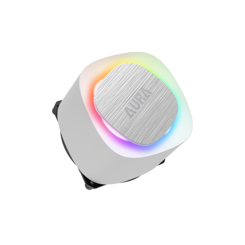 GAMDIAS AURA GL120 V2 WH, White Edition, 120mm,  RGB, 1 Fanlı, CPU Sıvı Soğutma