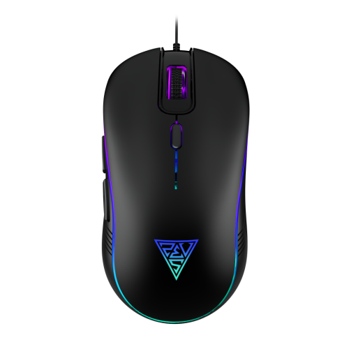 GAMDIAS AURA GS3, Çok Renkli Aydınlatma,  USB Kablolu, 6 Programlanabilir Buton, Gaming Mouse, 3.600 DPI, Siyah