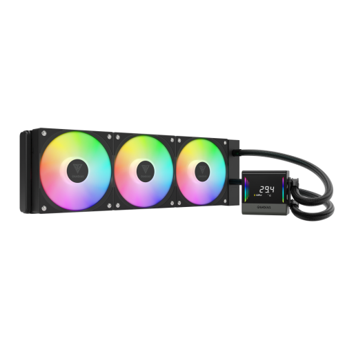 GAMDIAS CHIONE E4-360, 360mm, ARGB, 3 Fanlı, Dijital Ekran, CPU Sıvı Soğutma