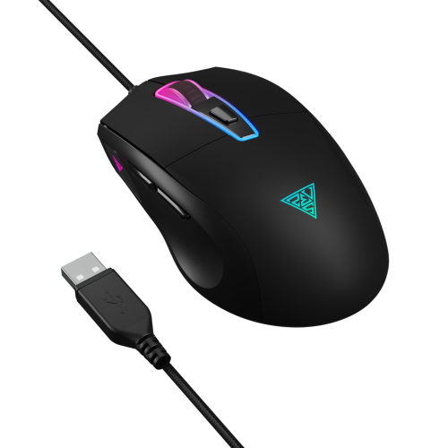 GAMDIAS ZEUS M5, RGB Aydınlatma, USB Kablolu,  7 Programlanabilir Buton, Gaming Mouse, 12.800 DPI, Siyah