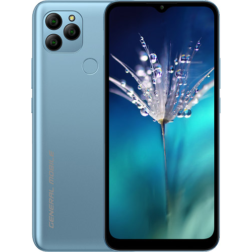 GENERAL MOBILE GM21 New Edition 32Gb, Light Blue, 3Gb Ram, 8 Çekirdek, 6,52inç Ekran, 8 Mpix Ön, 13Mpix Arka Kamera, Türkiye Garantili