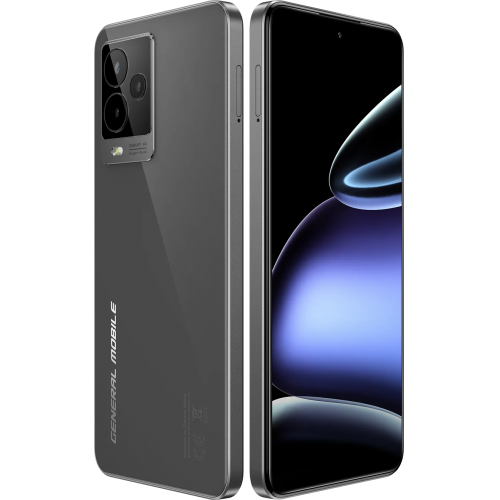 GENERAL MOBILE GM24 Pro 256Gb, Grey Shadow, 8Gb Ram, 8 Çekirdek, 6,7inç Ekran, 16Mpix Ön, 108Mpix Arka Kamera, Türkiye Garantili
