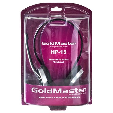 Goldmaster%20HP-15%20Mikrofonlu%20Kulaküstü%20Siyah%20Kulaklık