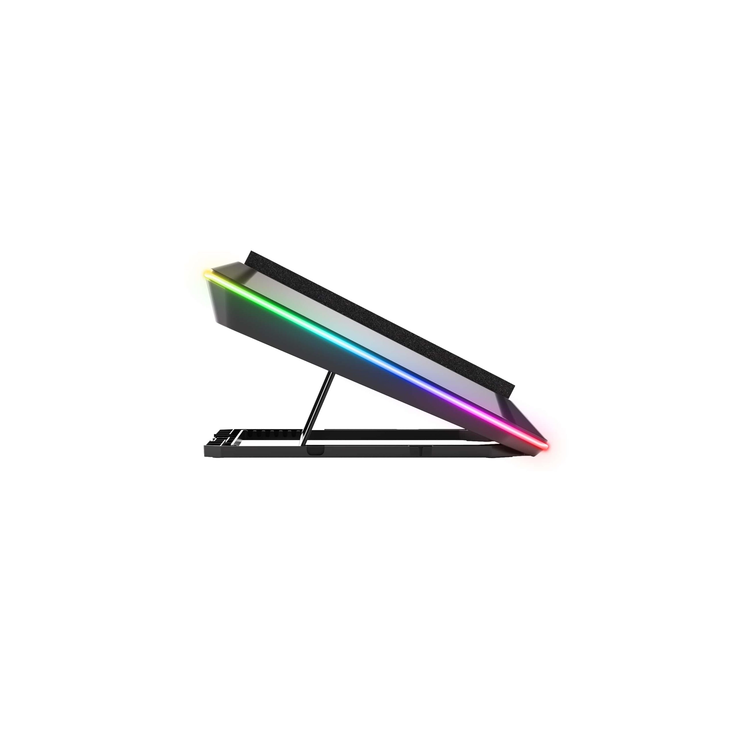 Outlet-Classone Gaming GT200 Laptop Soğutucu Notebook Stand,3000 RPM, 10 RGB ışık kontrolü , 15.6 -17 inch , Hız kontrolü , 2 Büyük fan ,Telefon standı, 1 TYPE C Usb, 1 Usb