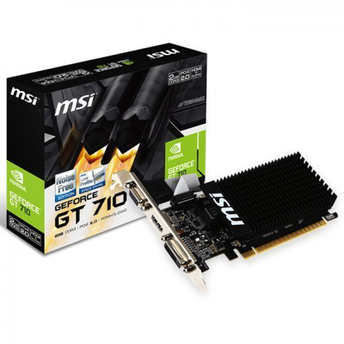 MSI GT710 2GB GDDR3 Low Profile  64Bit 1xHDMI 1xDVI 1XD-SUB