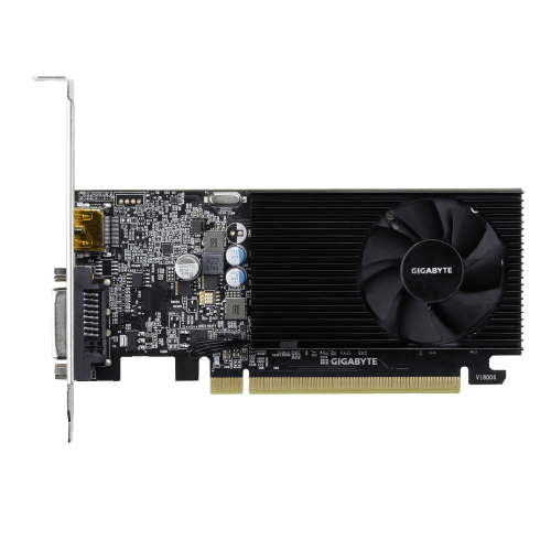 GIGABYTE GV-N1030D4-2GL, GT1030, 2Gb, GDDR4, 64BIT, 1xDVI 1xHDMI, Low Profile, GAMING Ekran KARTI