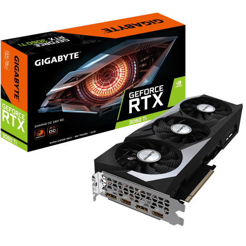 GIGABYTE GV-N306TXGAMING OC-8GD, RTX3060TI, GAMING OC, 8Gb, GDDR6, 256BIT, 2xHDMI, 2xDP, RGB Led, GAMING Ekran KARTI