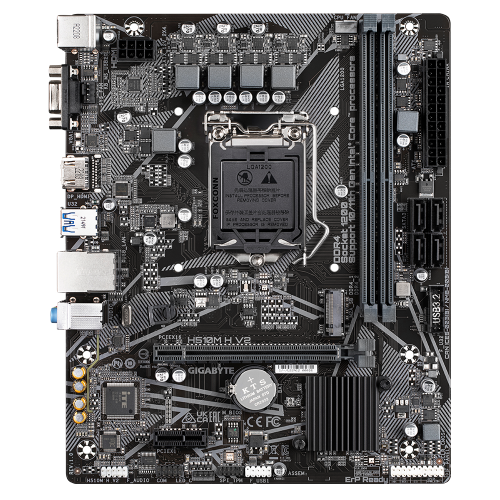 GIGABYTE H510M H V2, rev.1.0, 2xDDR4, M.2, D-SUB, HDMI, 10-11.Nesil, LGA1200 Soket, Anakart
