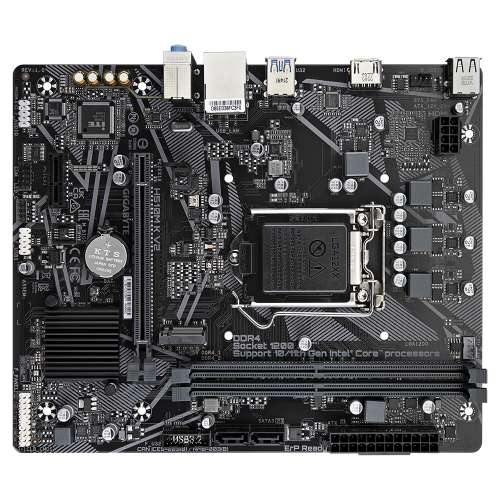 GIGABYTE H510M-K V2 rev.1.0, 2xDDR4, M.2, HDMI, 10-11.Nesil, LGA1200 Soket, Anakart