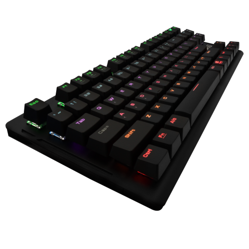 GAMDIAS HERMES-E2, USB Kablolu, İngilizce,  Rainbow Backlight, Blue Mekanik Switch, Gaming Klavye