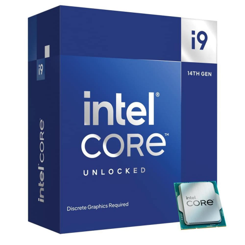 INTEL i9-14900K 24 Core, 3.20Ghz, 36Mb, 253W, LGA1700, 14.Nesil, BOX, (Dahili Grafik VAR, Fan YOK)