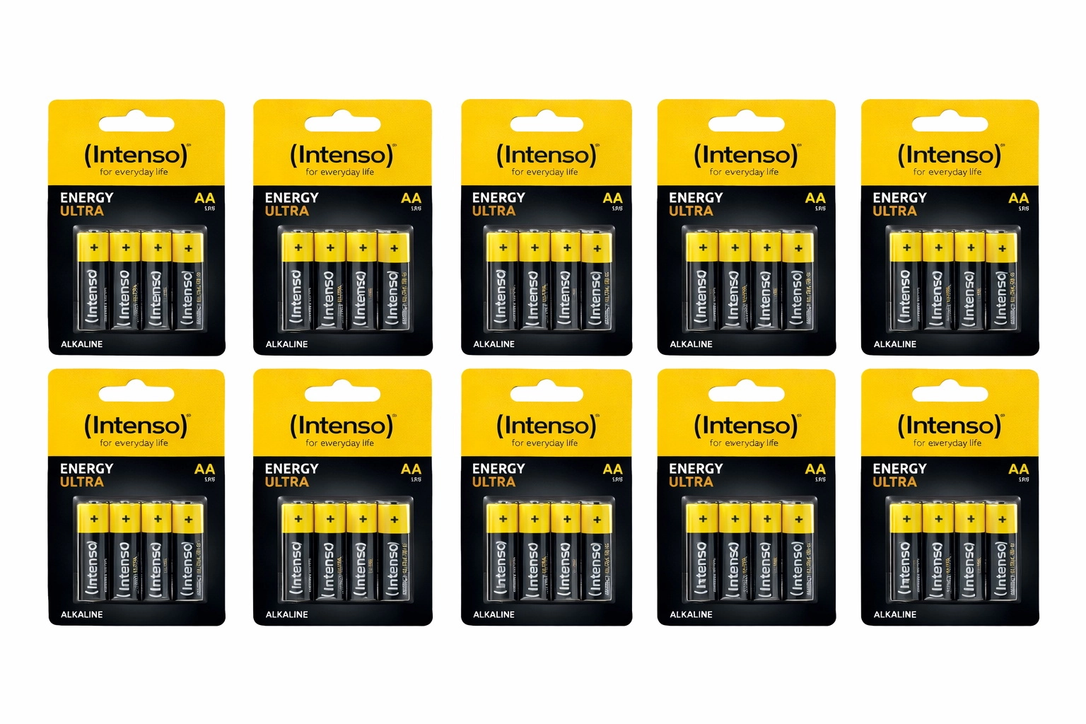 Intenso Energy Ultra AA LR6 4 Adet x 10 Lu Paket Toplam 40 adet Kalın Kalem Pil