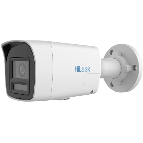 HILOOK IPC-B129HA-LUF, 2Mpix, 2,8mm Lens, H265+, Dual Light, Color VU, 30Mt Gece Görüşü, Dahili Mikrofon, IP67, PoE, Bullet, IP Kamera