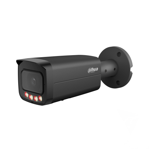 DAHUA IPC-HFW21249T-AS-IL-Black  12Mpix, 3,6mm Lens,SD Kart, Smart Dual Light, H265+, 30Mt Gece Görüşü, IP67, Dahili Mikrofon, PoE Bullet IP Kamera (Siyah)