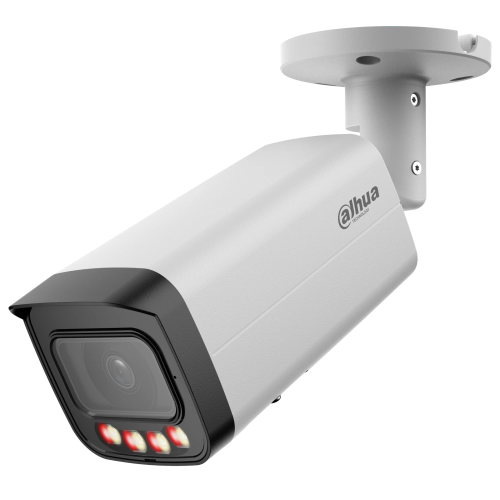 DAHUA IPC-HFW21249T-AS-IL  12Mpix, 3,6mm Lens,SD Kart, Smart Dual Light, H265+, 30Mt Gece Görüşü, IP67, Dahili Mikrofon, PoE Bullet IP Kamera (Beyaz)