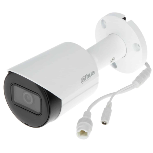 DAHUA IPC-HFW2441S-S-0360B, 4Mpix, 3,6mm Lens, H265+,  30Mt Gece Görüşü, IP67, Dahili Mikrofon, PoE Bullet IP Kamera