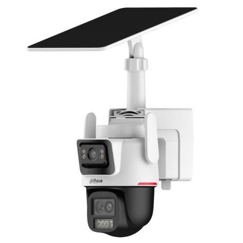DAHUA  IPC-PTS2649C-3E3Z-4GB20, 2X 3Mpix, 2,8 Lens+3,6 Lens, WizColor, 50Mt Gece Görüşü, IP66,  Hybrid-zoom PT 4G Solar Ip Kamera