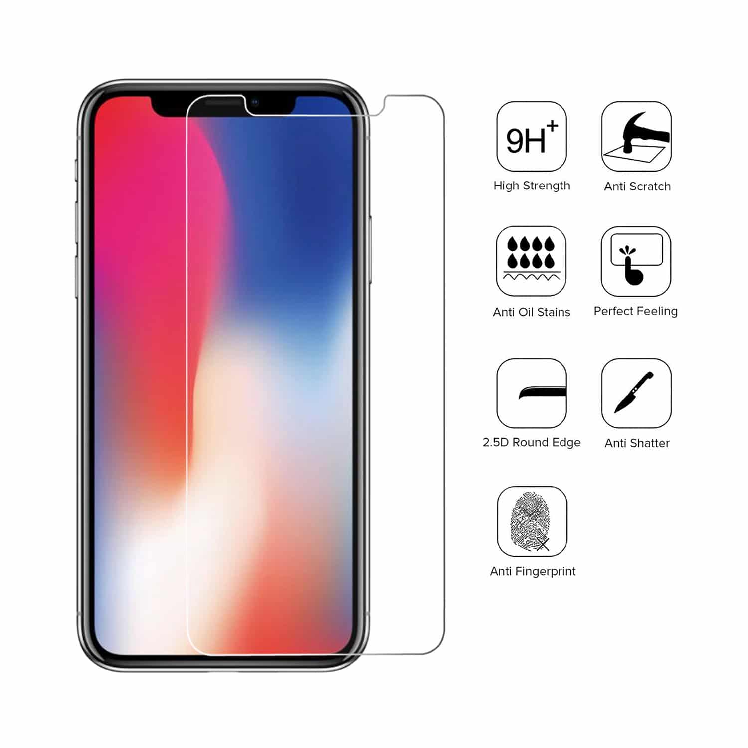 İphone 11 Pro / X / XS - 11 Pro Max / XS Max - 13 Pro / 13 Pro Max - 14 Pro / 14 Pro Max Kırılmaz Cam Ekran Koruyucu