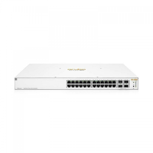 HP Aruba Instant On, JL684B, 1930-24G, 24Port, GigaBit, PoE 370W, 4 Port Gigabit SFP, Yönetilebilir, Rack Mount Switch