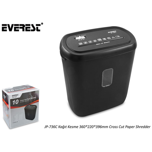 EVEREST JP-736C, Evrak İmha, Kağıt Kesme Makinesi, 21 Litre