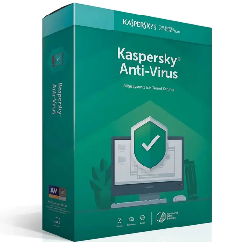 Kaspersky ANTIVIRUS 2 Kullanıcı, 1 YIL, Kutulu Ürün