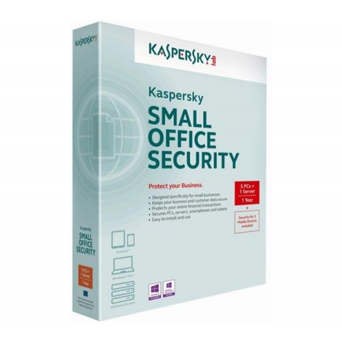 Kaspersky SMALL OFFICE Security 1 Server + 5 User, 3 YIL, Kutulu Ürün